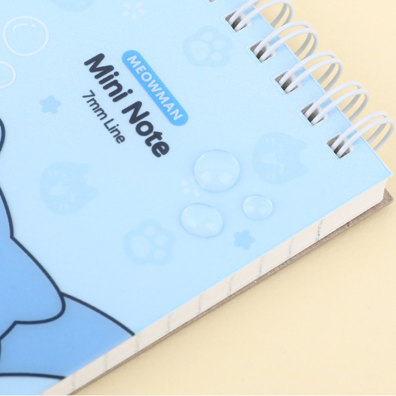 Clear PP Cover - Meowman Cute Cat PP Cover Lined Memo Pad