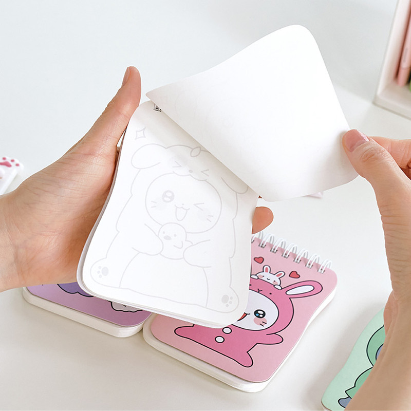 Blank Notepad - Meow Man Cute Cat Die-Cut Pocket Unlined Notepad