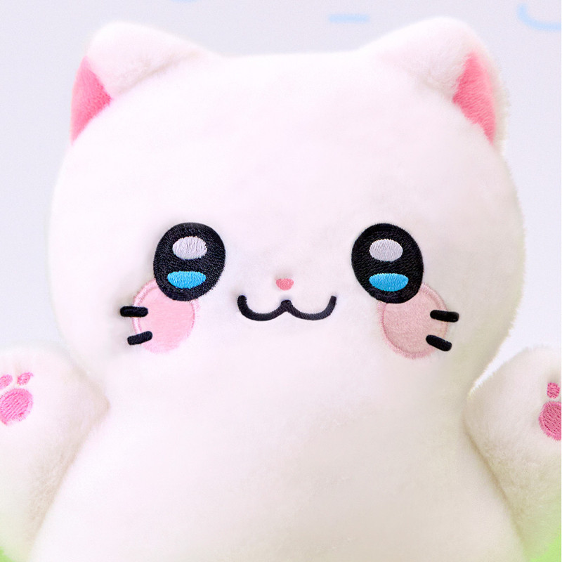 Soft Chunbae Cat Pouch - Meow Man Cute Cat Plush Zipper Pouch