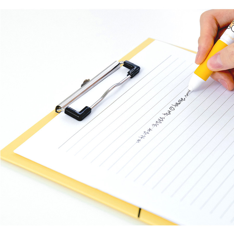 Rubber-Tipped Clip - Meow Man Cute Cat A4 Clipboard