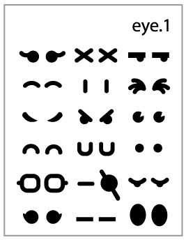 WM Make up emotions deco sticker set of 3 sheets