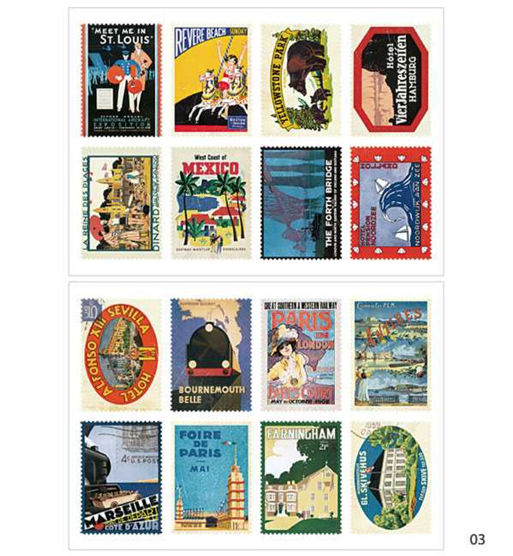 e2 Ancien stamp deco sticker ver.2