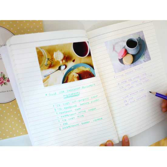 Dash and Dot Flower lined notebook