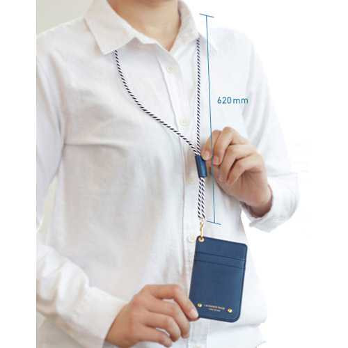 Iconic Two tone adjustment twist string loop neck strap