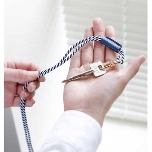 Iconic Two tone adjustment twist string loop neck strap