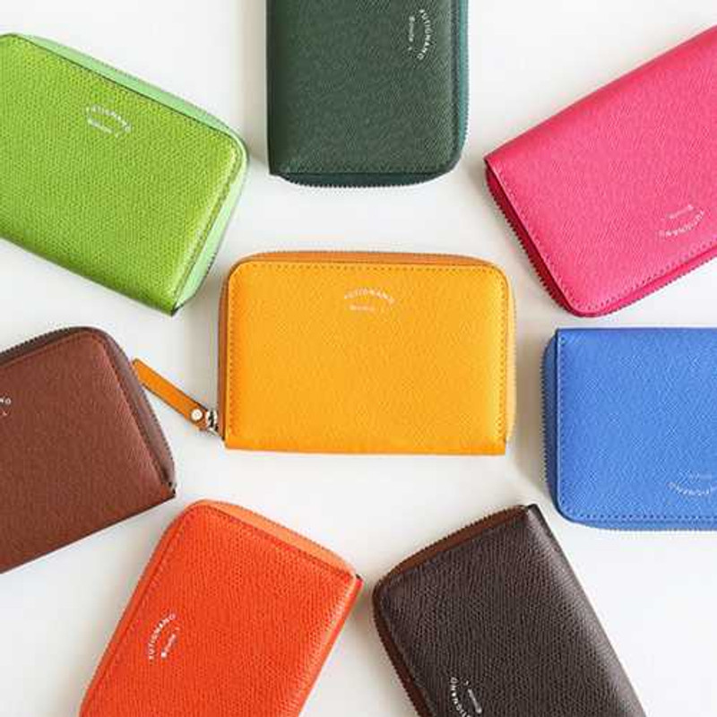 Invite.L Putignano leather zipper card pouch case