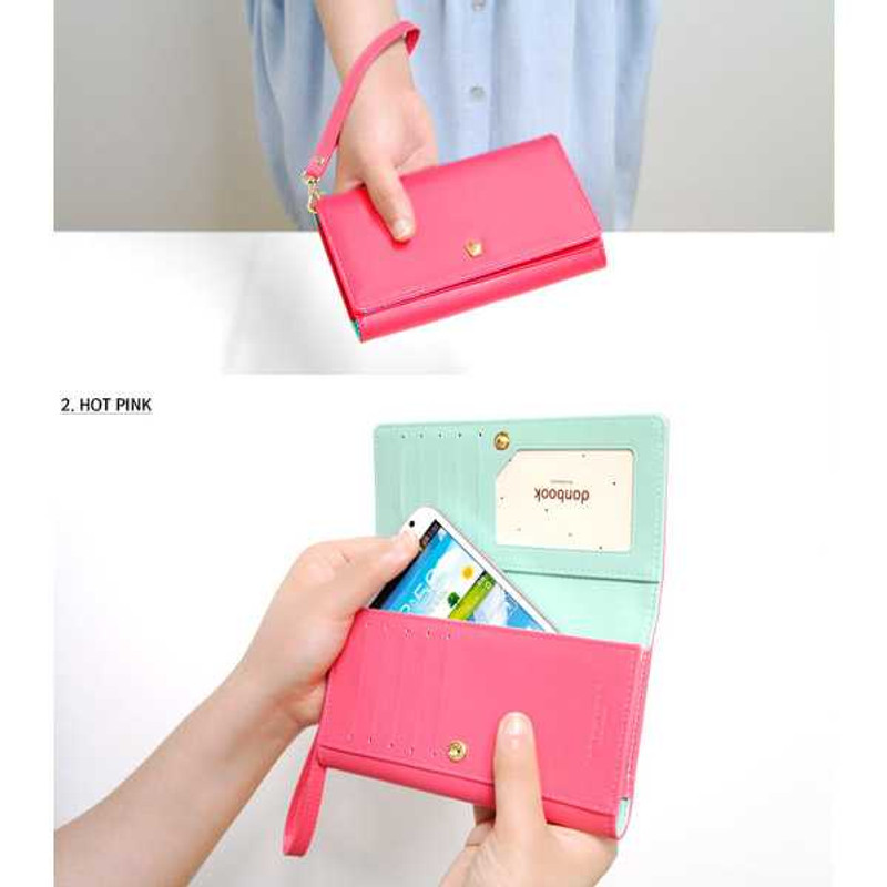 Donbook Handmade crown smartphone wallet pouch G with Strap