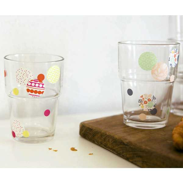 Dailylike Circle patterns paper Masking sticker set - Knit