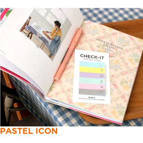 PlanD Icon check-it sticky note set bookmark