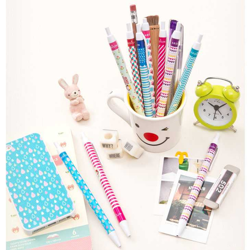 Ardium Colorful pattern black ballpoint pen 0.38mm Ardium Colorful pattern black ballpoint pen 0.38mm