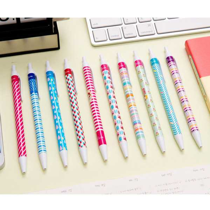Ardium Colorful pattern black ballpoint pen 0.38mm Ardium Colorful pattern black ballpoint pen 0.38mm