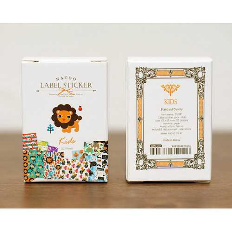 Nacoo Kids romantic vintage label sticker set