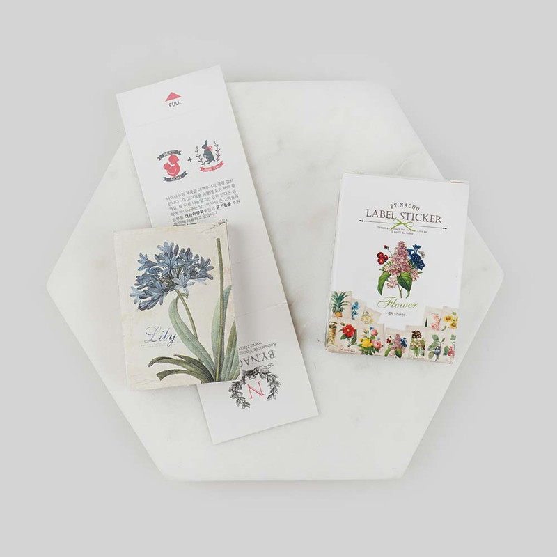 Package - Nacoo Flower Label Sticker Pack