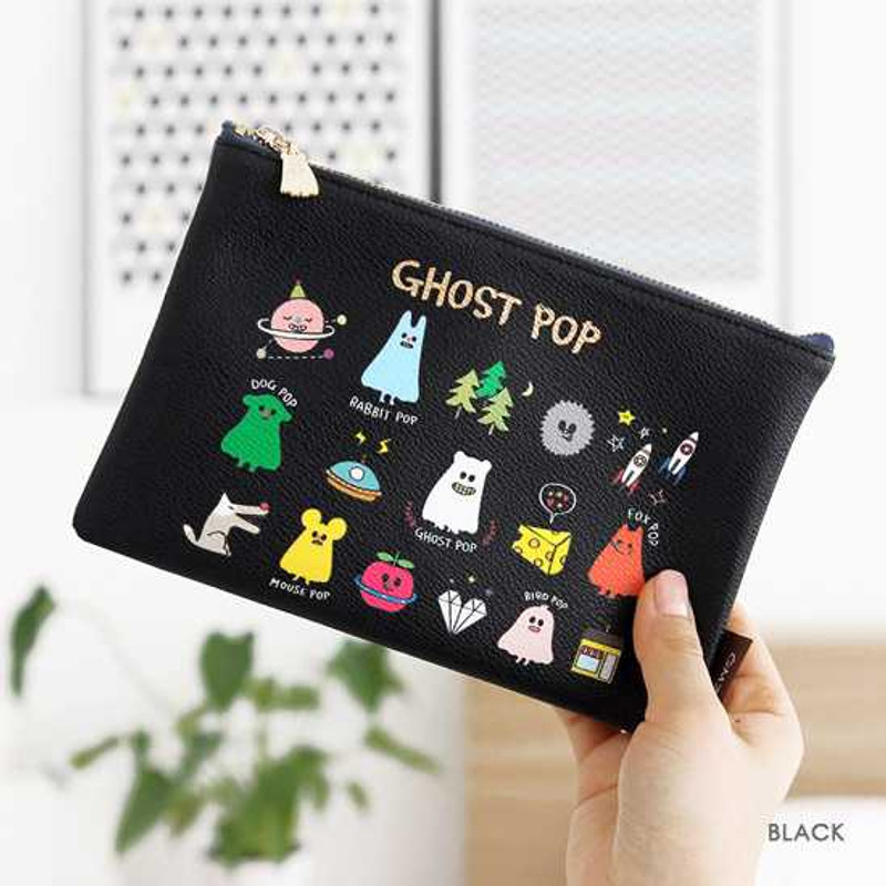 Gunmangzeung Ghost pop cute illustration zipper pouch M Gunmangzeung Ghost pop cute illustration zipper pouch M