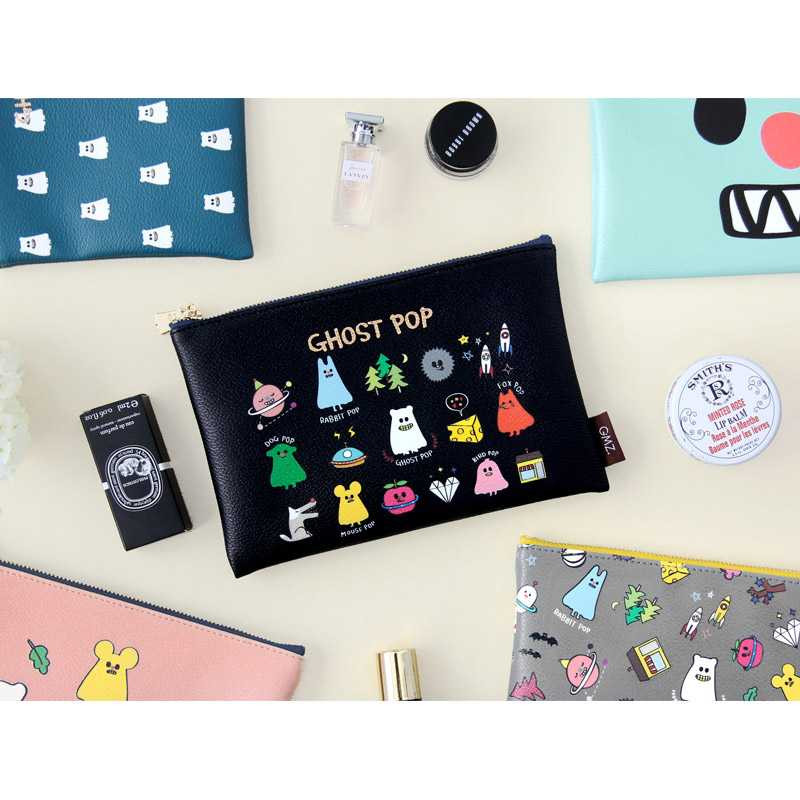 Gunmangzeung Ghost pop cute illustration zipper pouch M Gunmangzeung Ghost pop cute illustration zipper pouch M