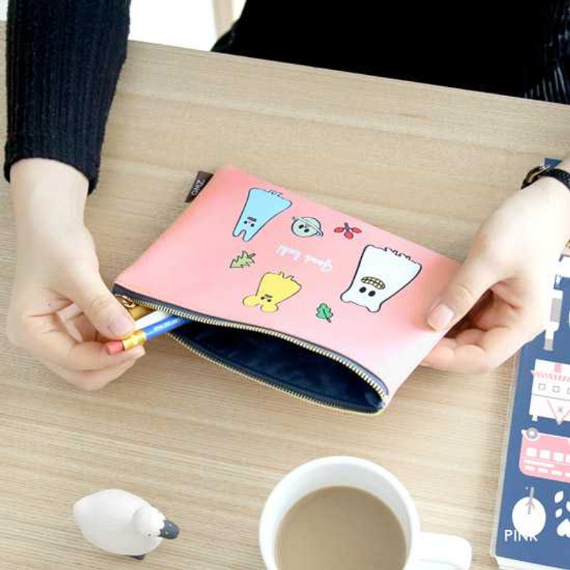 Gunmangzeung Ghost pop cute illustration zipper pouch M Gunmangzeung Ghost pop cute illustration zipper pouch M