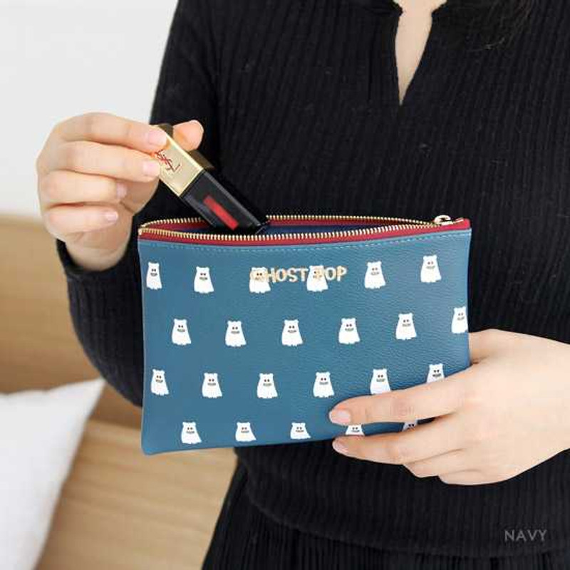 Gunmangzeung Ghost pop cute illustration zipper pouch M Gunmangzeung Ghost pop cute illustration zipper pouch M