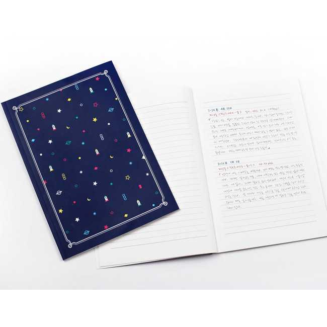 2NUL My little school lined notebook set of 3