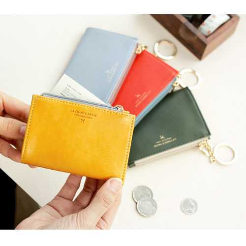 Iconic Coin card zipper wallet holder with Key ring ver.2
