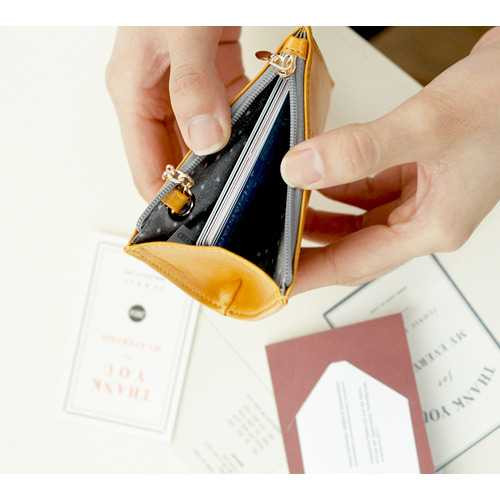 Iconic Coin card zipper wallet holder with Key ring ver.2