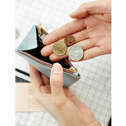 Iconic Coin card zipper wallet holder with Key ring ver.2