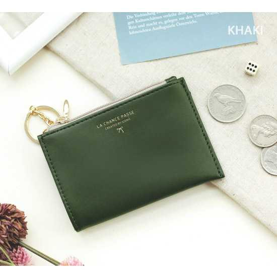 Iconic Coin card zipper wallet holder with Key ring ver.2