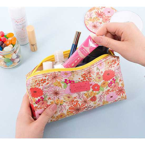 Ardium Flower pattern Ten Ten large zipper pouch