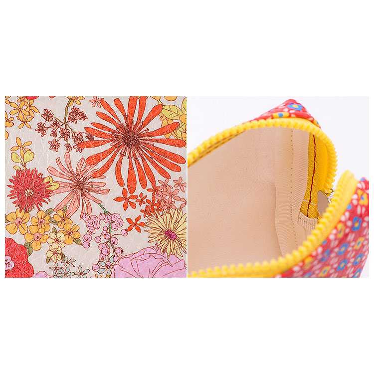 Ardium Flower pattern Ten Ten large zipper pouch