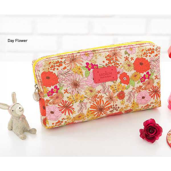 Ardium Flower pattern Ten Ten large zipper pouch