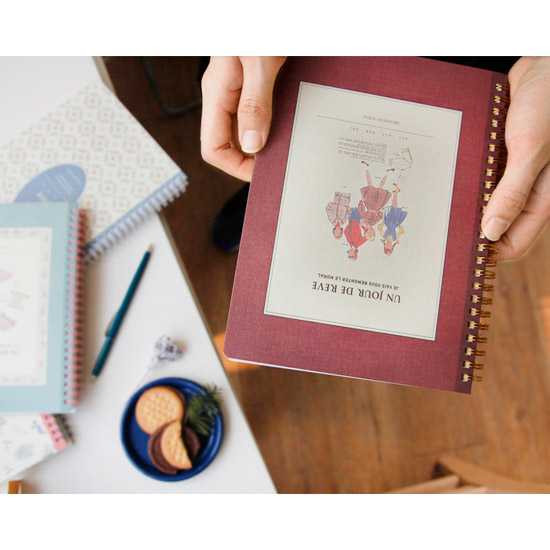 Iconic Un jour de reve retro wirebound notebook