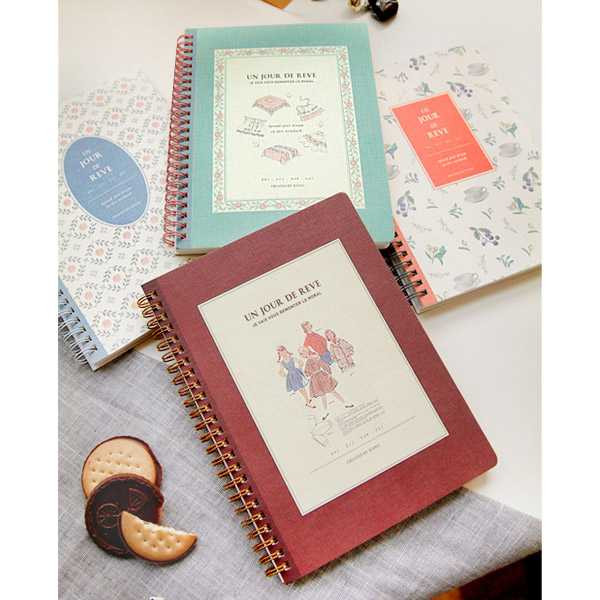 Iconic Un jour de reve retro wirebound notebook