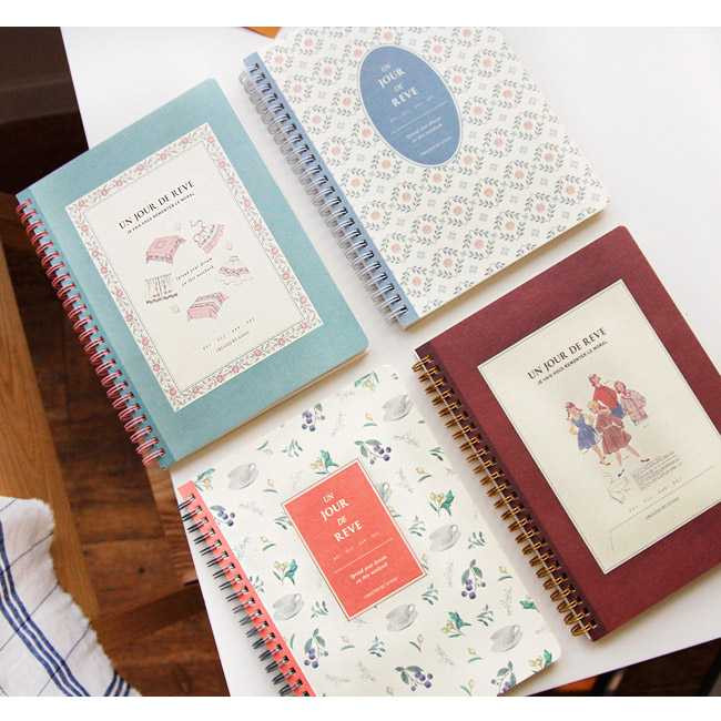 Iconic Un jour de reve retro wirebound notebook