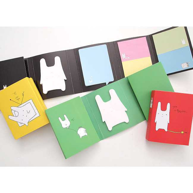 2young Cute rabbit folding sticky memo note set ver.2 2young Cute rabbit folding sticky memo note set ver.2