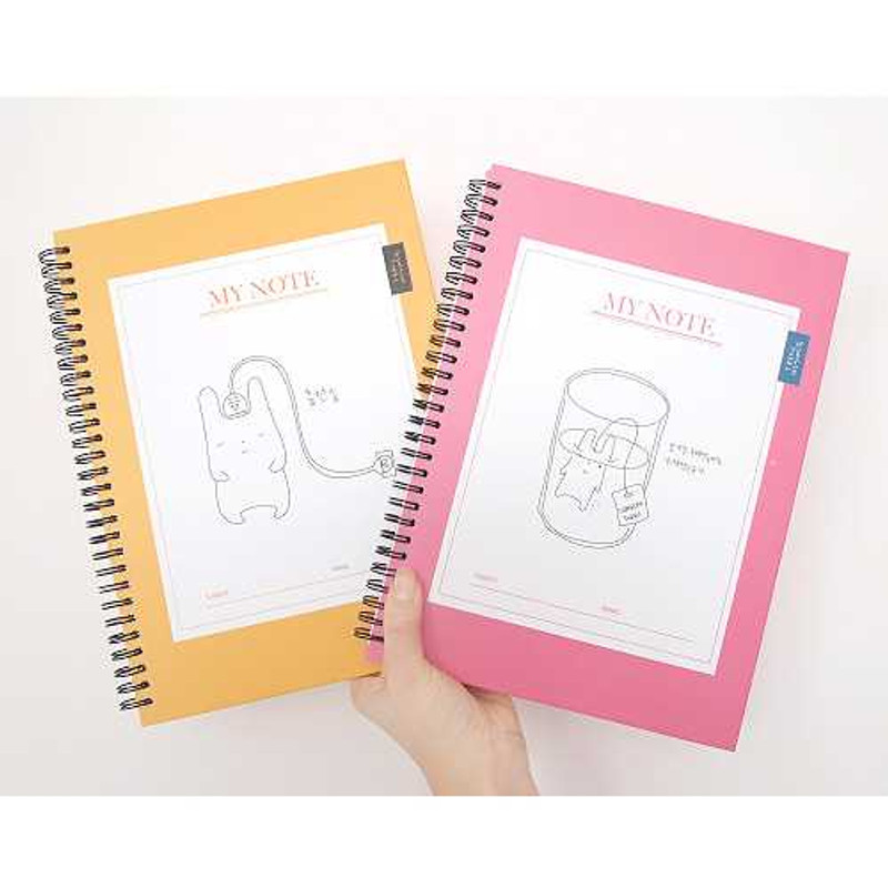 2young Cute rabbit wirebound lined notebook