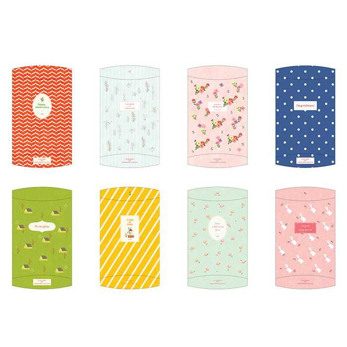 Livework Patterned gift paper bag small set of 8 styles ver.2