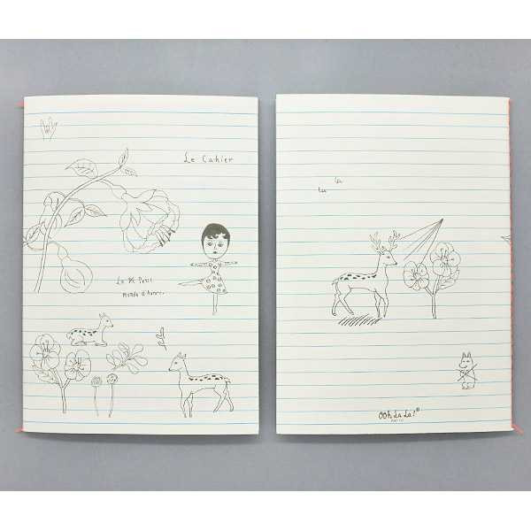 Oohlala Aurore doodle class A5 lined notebook