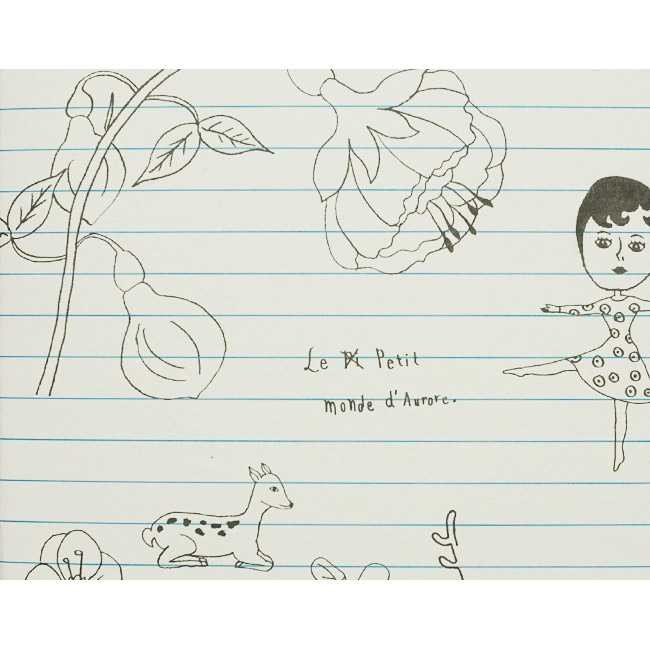 Oohlala Aurore doodle class A5 lined notebook
