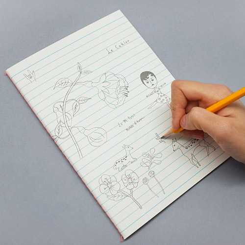 Oohlala Aurore doodle class A5 lined notebook