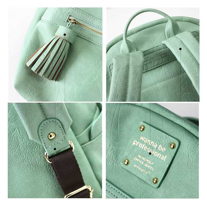 Monopoly Wanna be professional leather backpack