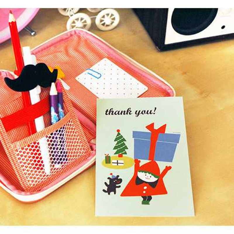 Jam studio illustration thank you postcard set type 01 Jam studio illustration thank you postcard set type 01
