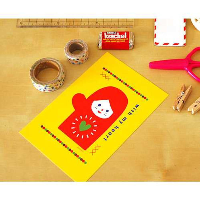 Jam studio illustration thank you postcard set type 01 Jam studio illustration thank you postcard set type 01