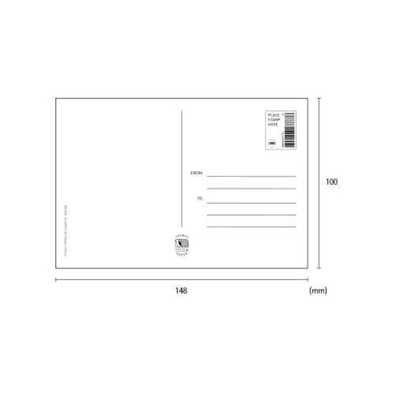 Jam studio illustration thank you postcard set type 03
