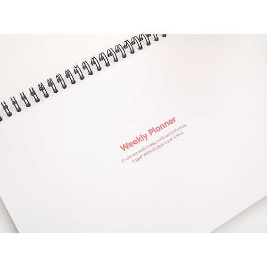 2young Wirebound large weekly desk planner scheduler