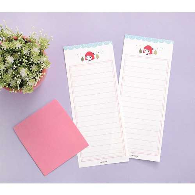 2Young Mini doll small long letter paper and envelope set of 3 2Young Mini doll small long letter paper and envelope set of 3