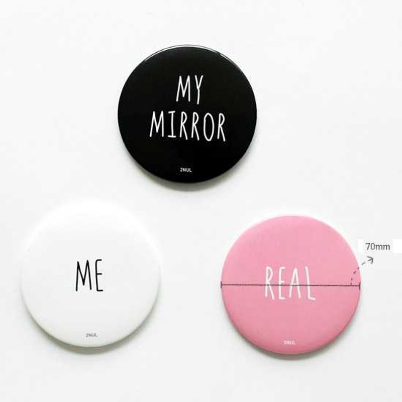 2NUL My mirror pocket round handy mirror