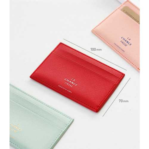 Iconic La chance passe flat card holder case