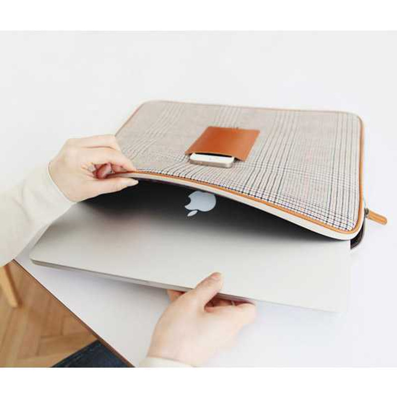 Indigo The Basic canvas laptop pouch case 15 inch ver.2 Indigo The Basic canvas laptop pouch case 15 inch ver.2