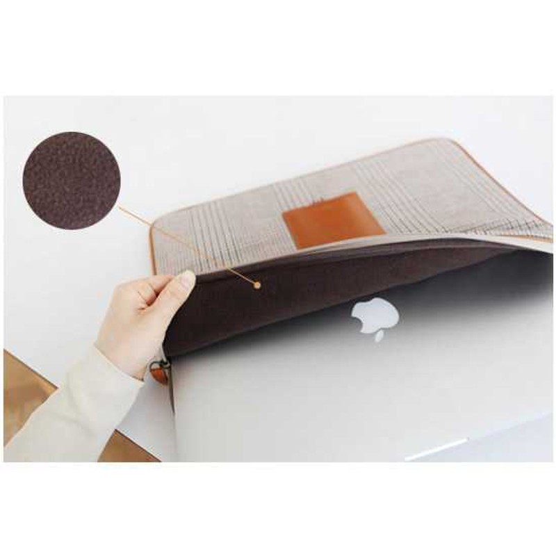 Indigo The Basic canvas laptop pouch case 15 inch ver.2 Indigo The Basic canvas laptop pouch case 15 inch ver.2