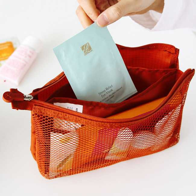 Monopoly Travel mesh large zipper pouch ver.2