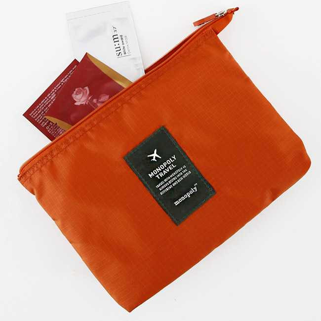 Monopoly Travel mesh large zipper pouch ver.2
